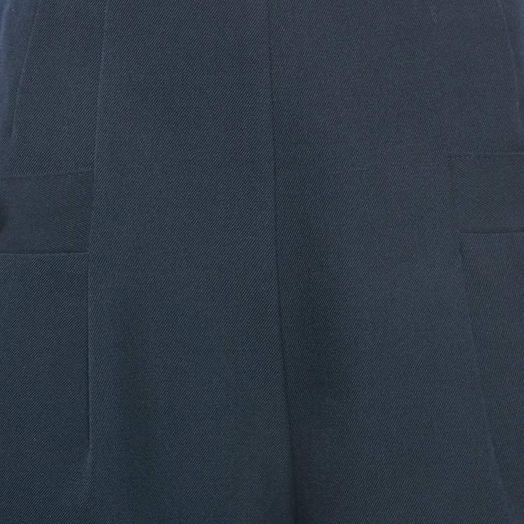 Pre Owned Sandro Navy Blue Gabardine Shorts M