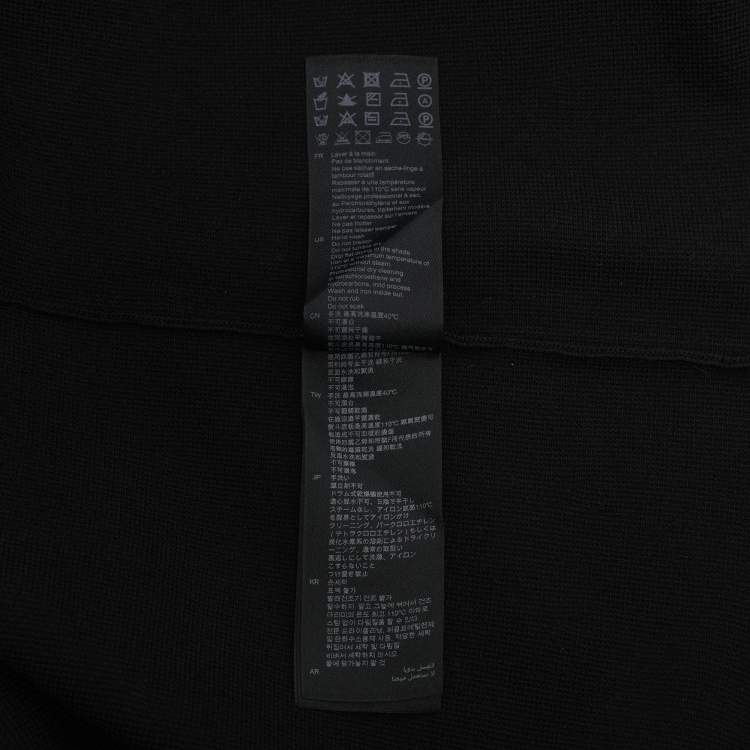 Pre Owned Sandro Black/Cream Knit and Lace Dress L