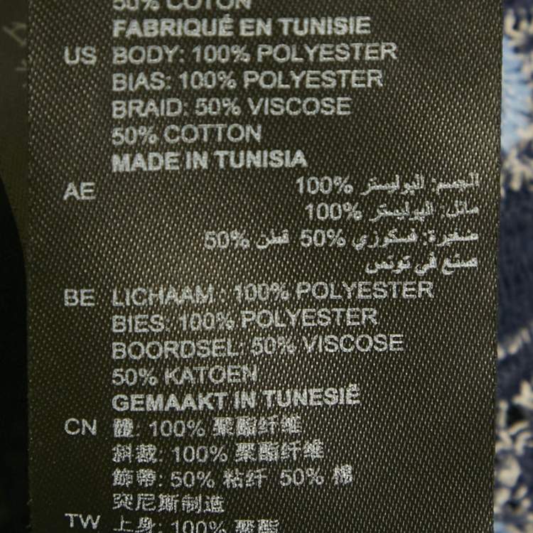 مملوكة مسبقًا Sandro Navy Blue Lace Crop Top S