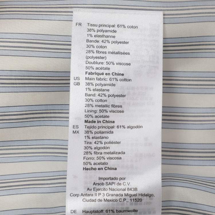 Pre Owned Sandro Cream Knit Button Front Sweater L