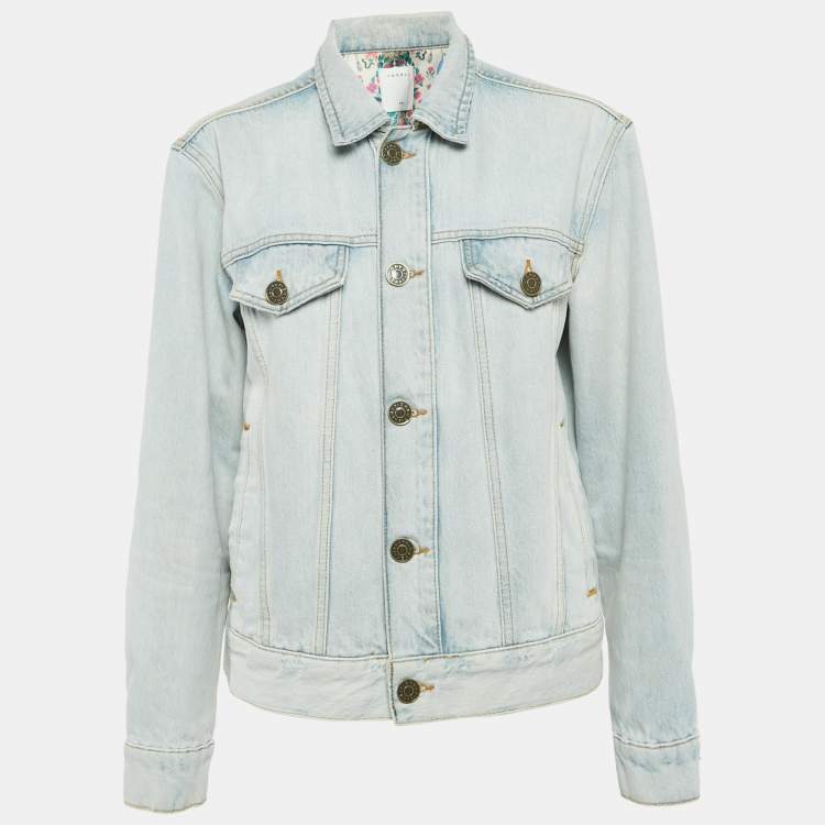 Pre Owned Sandro Blue Denim Jacket S