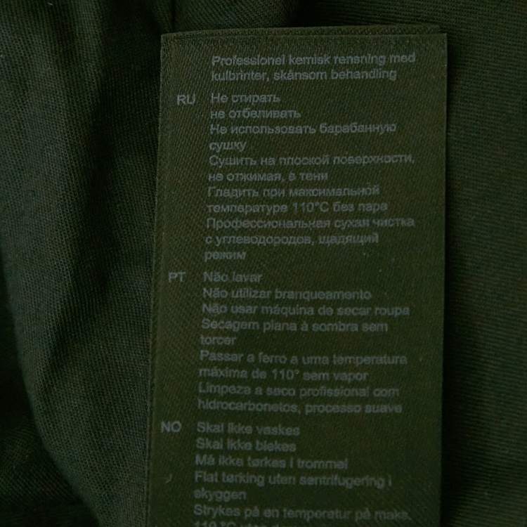 Pre Owned Sandro Brown Wool Blend Cargo Mini Skirt S