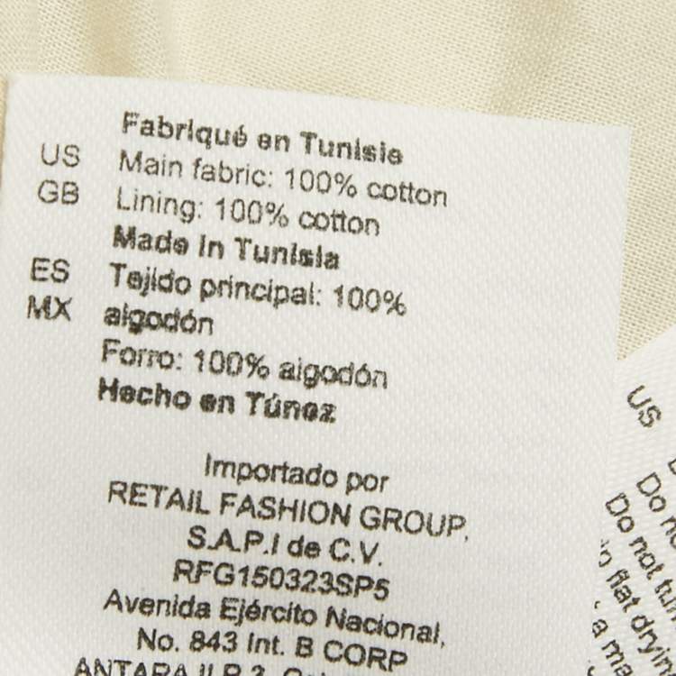 مملوكة مسبقًا Sandro Light Green Guipure Lace Cut Out Midi Dress L