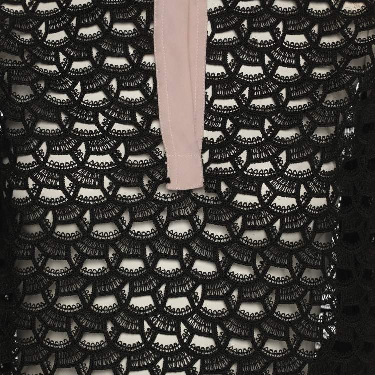 Pre Owned Sandro Black Sheer Tops S