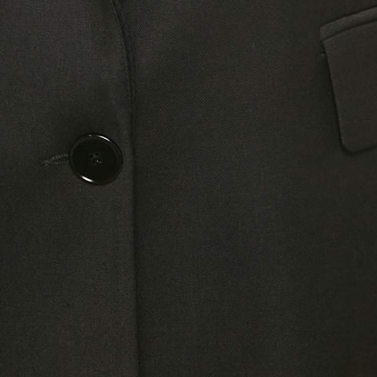 Pre Owned Sandro Black Wool Tailored Blazer L