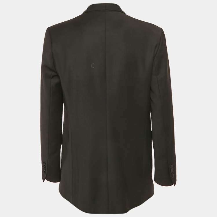 Pre Owned Sandro Black Wool Tailored Blazer L