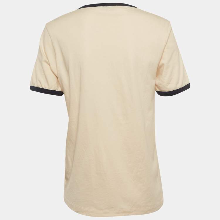 Pre Owned Sandro Pink Printed Jersey T-Shirt M