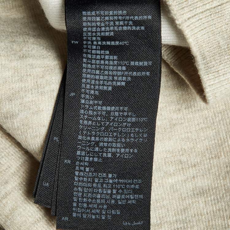 Pre Owned Sandro Pale Grey Melange Jersey Embroidered Zip Up Hoodie XS