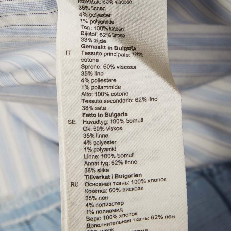 Pre Owned Sandro Blue Printed Cotton Maxi Tropea Dress S