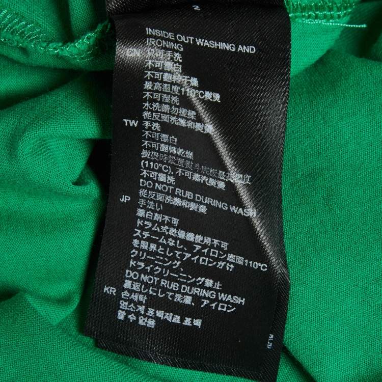 Pre Owned Sandro Green Silk and Jersey Top XS