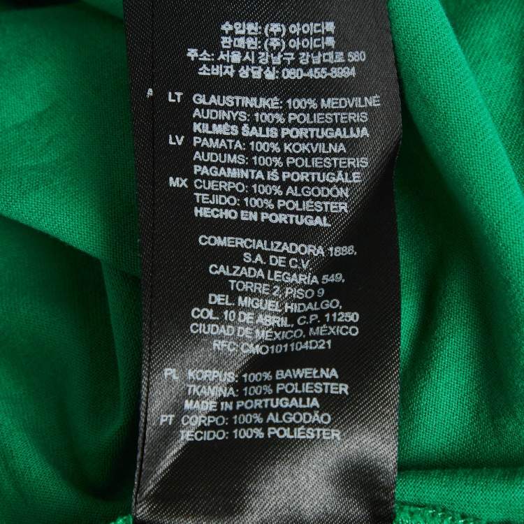 Pre Owned Sandro Green Silk and Jersey Top XS