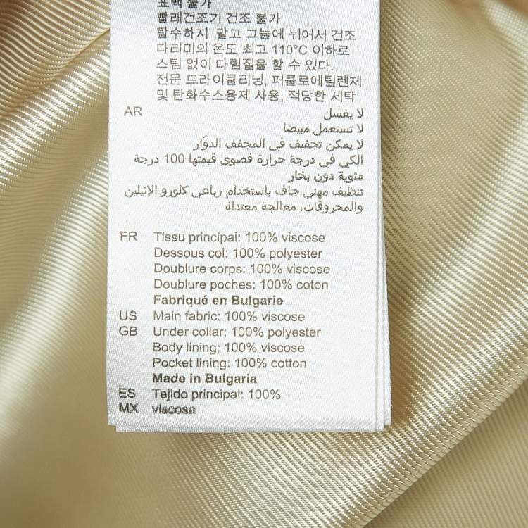 Pre Owned Sandro Gold Single-Button Blazer M