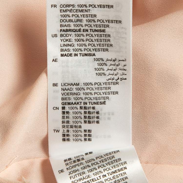 Pre Owned Sandro Pink Floral Pattern Lace Tie-Up Detail Mini Dress S