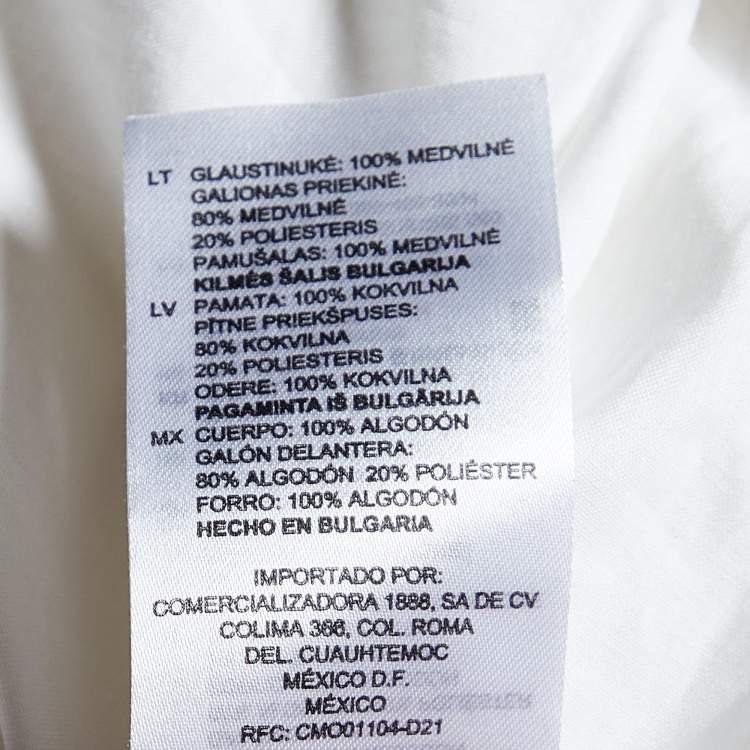 Pre Owned Sandro White Cotton Applique Detail Belted Mini Dress S