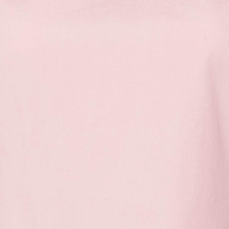 Pre Owned Sandro Pink Cotton Lace Trimmed Blouse XS