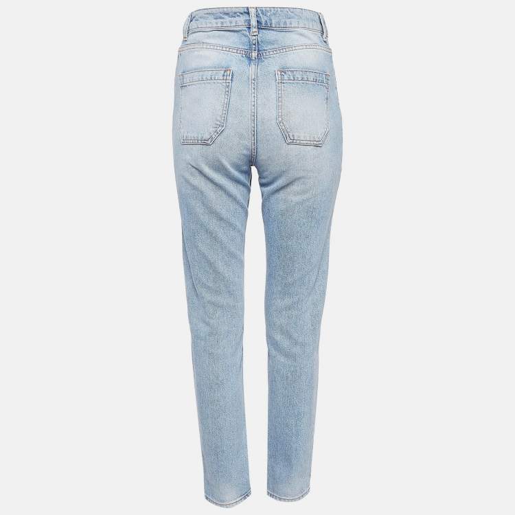 Pre Owned Sandro Blue Washed Denim Jeans S Waist 26"