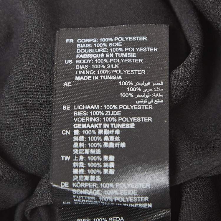 Pre Owned Sandro Black Star Lace Mini Dress M