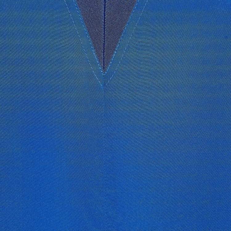 Pre Owned Sandro Blue Silk V Neck Loose Fit Top S