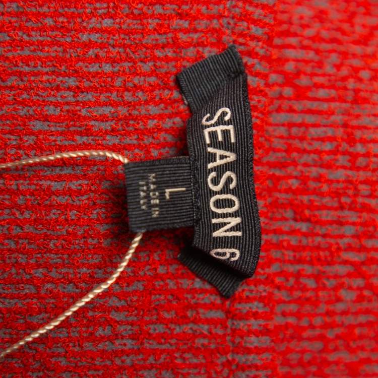 Pre Owned Season 6 Yeezy Red Knit Akira Tank Mini Dress L