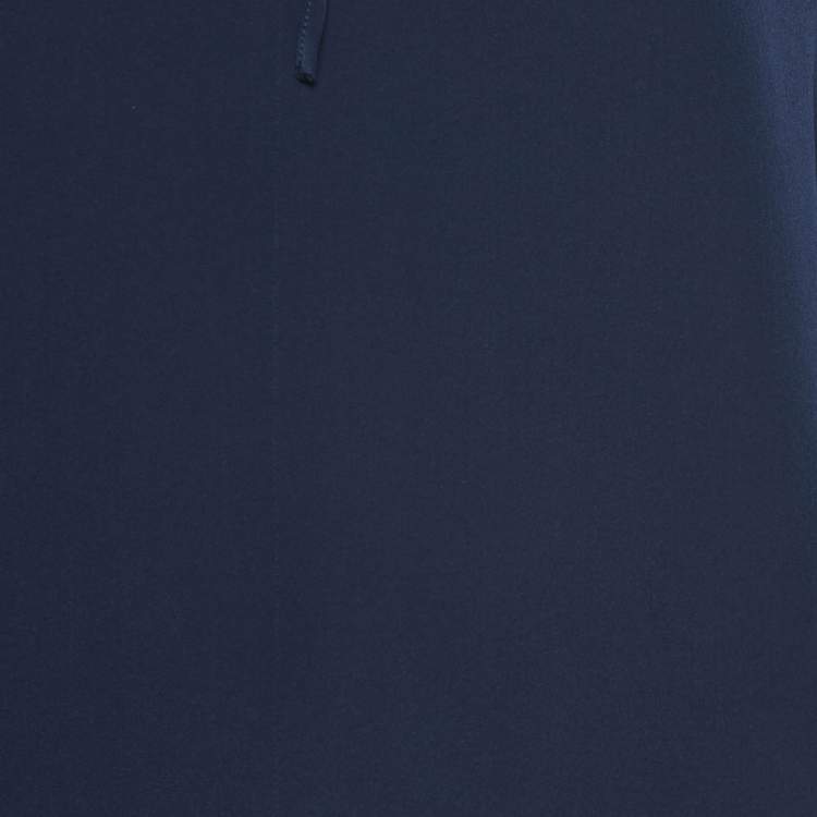 Pre Owned See by Chloe Navy Blue Silk Ruffled Mini Dress M
