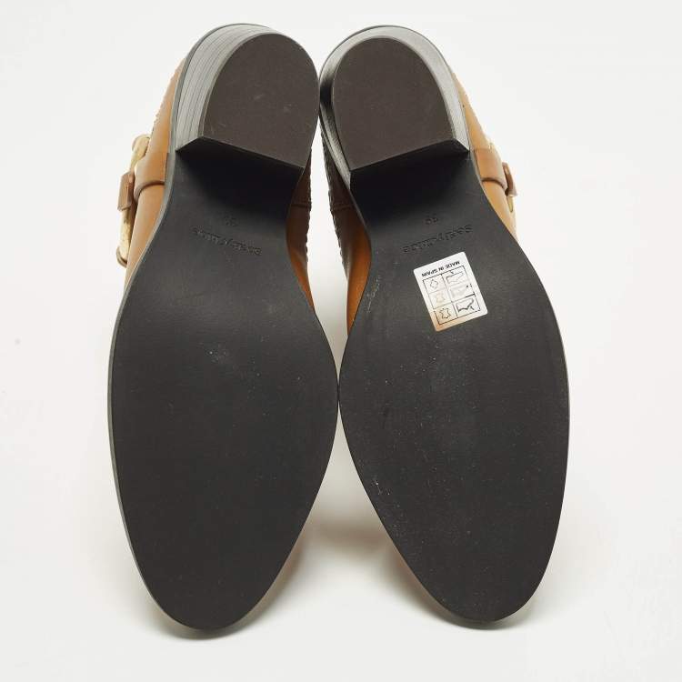 Pre Owned See by Chloe Hana Size 39 Tan Leather Cowboy Boots