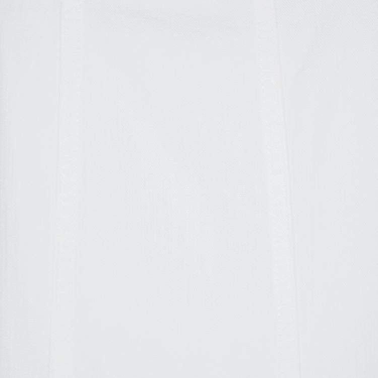 Pre Owned See By Chloe White Denim Sleeveless Pinafore Dress L