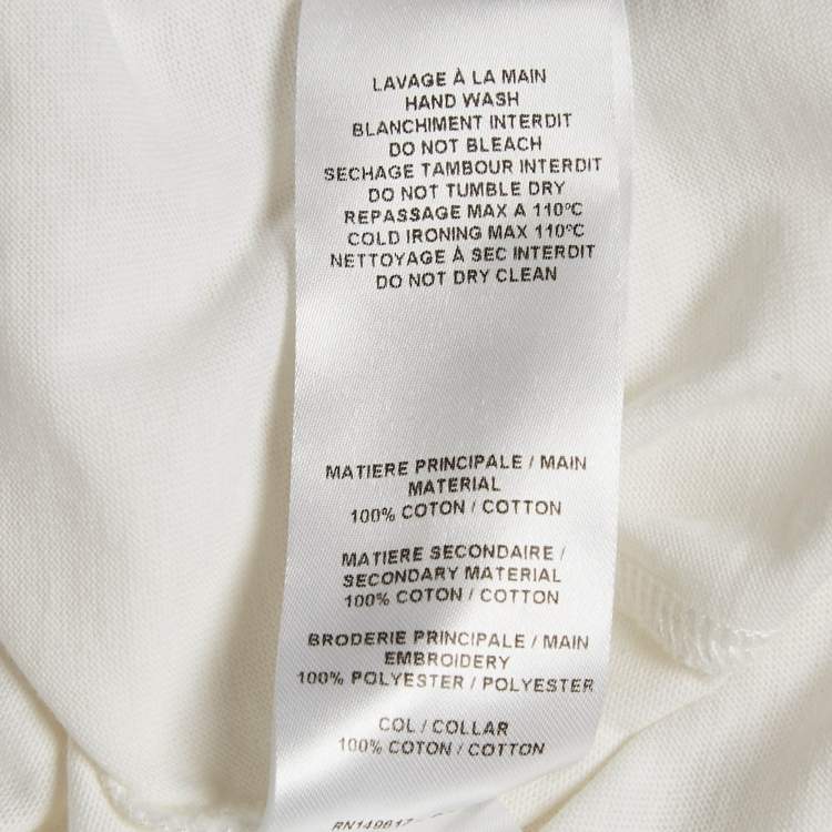 Pre Owned See by Chloe Powder White Butterfly Embroidered Cotton Top XS