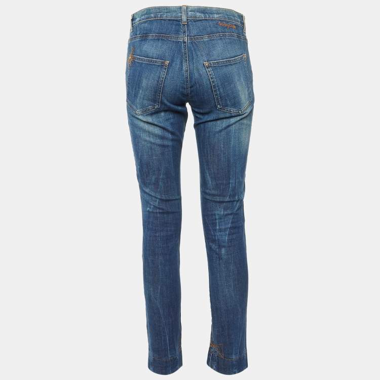 Pre Owned See by Chloe Blue Denim Slim Fit Jeans M/Waist 32"