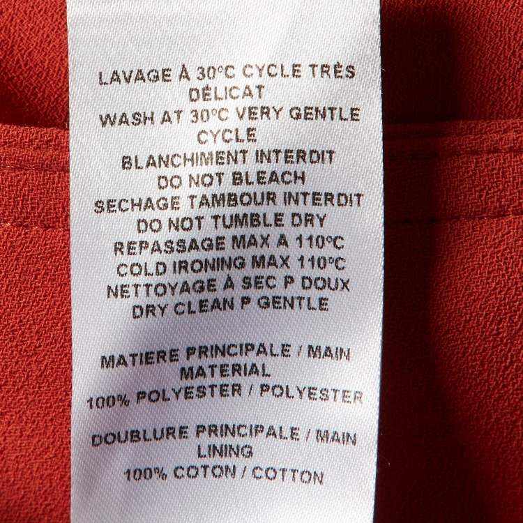 Pre Owned  See by Chloé Peppery Red Crepe Flared Culottes M