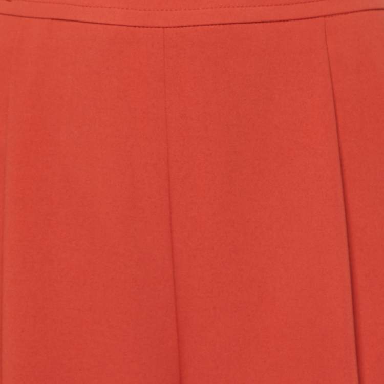 Pre Owned  See by Chloé Peppery Red Crepe Flared Culottes M