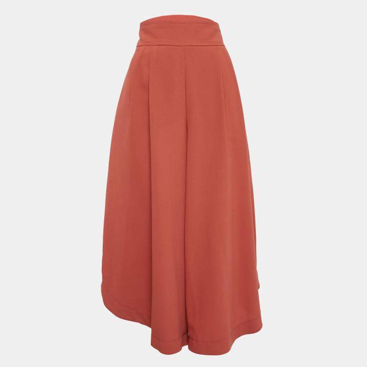 Pre Owned  See by Chloé Peppery Red Crepe Flared Culottes M