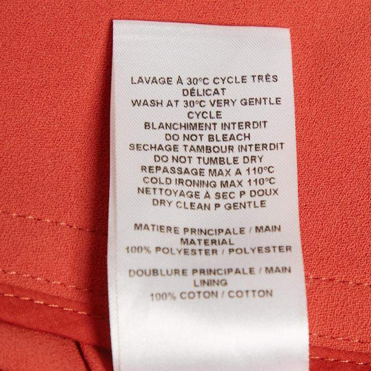 Pre Owned  See by Chloé Peppery Red Crepe Flared Culottes M