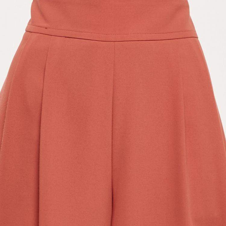 Pre Owned  See by Chloé Peppery Red Crepe Flared Culottes M