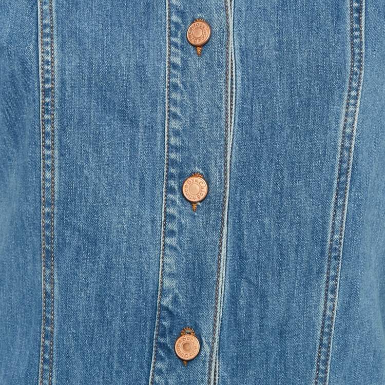 Pre Owned See by Chloe Blue Washed Denim Jumpsuit S