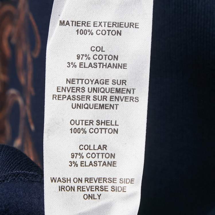 Pre Owned See by Chloe Blue Printed Cotton Knit Stormy Night Sweatshirt L