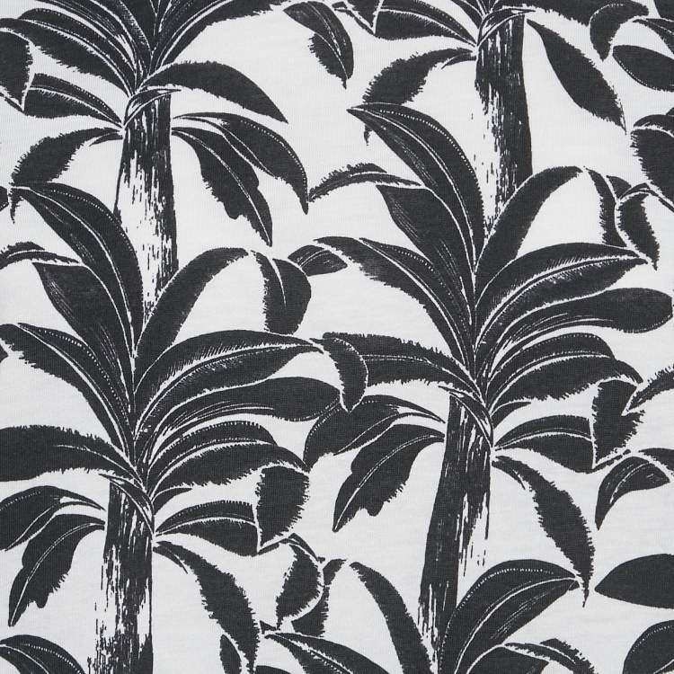 Pre Owned See by Chloe White /Black Printed Modal & Cotton T-shirt M