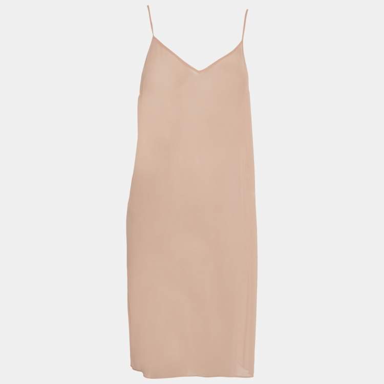 Pre Owned See by Chloe Pink Floral Print Crepe Midi Dress L