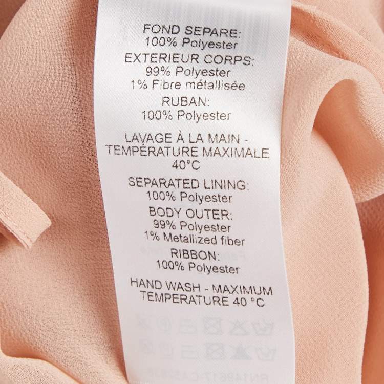 Pre Owned See by Chloe Pink Floral Print Crepe Midi Dress L