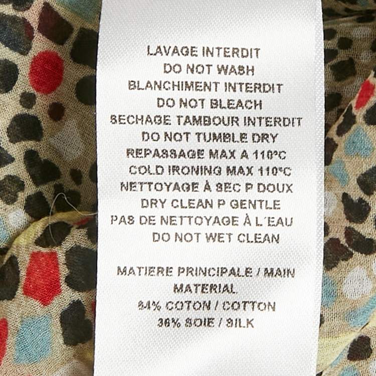 Pre Owned See by Chloé Brown Printed Crepe Midi Dress M