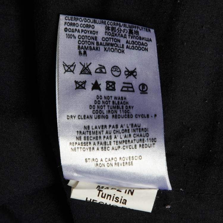 Pre Owned See by Chloé Grey Color Block Wool Blend Sheath Dress M