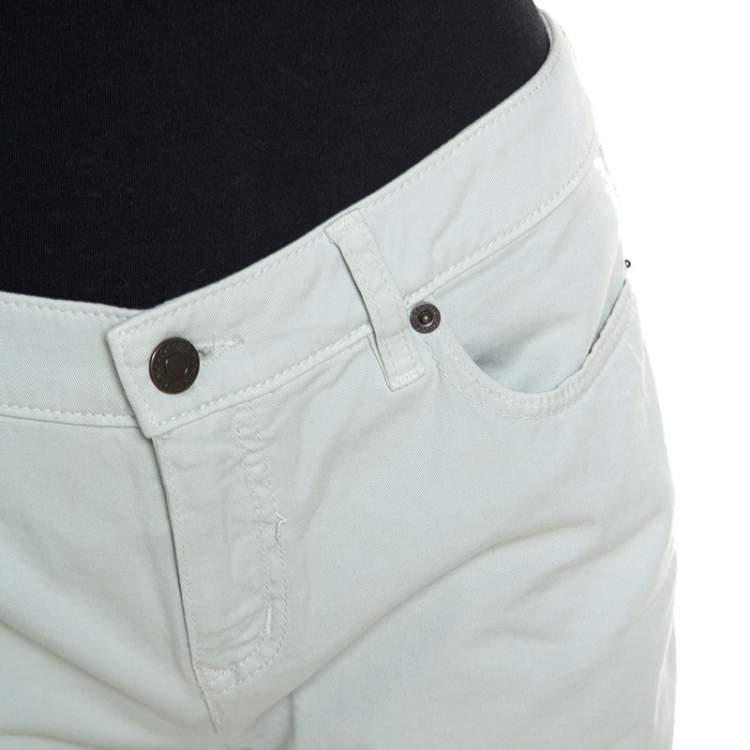 Pre Owned See by Chloe Sage Green Denim Skinny Classic Jeans M