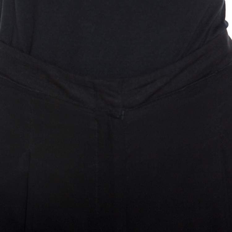 Pre Owned See by Chloe Black Chiffon Lined Tapered Pants S