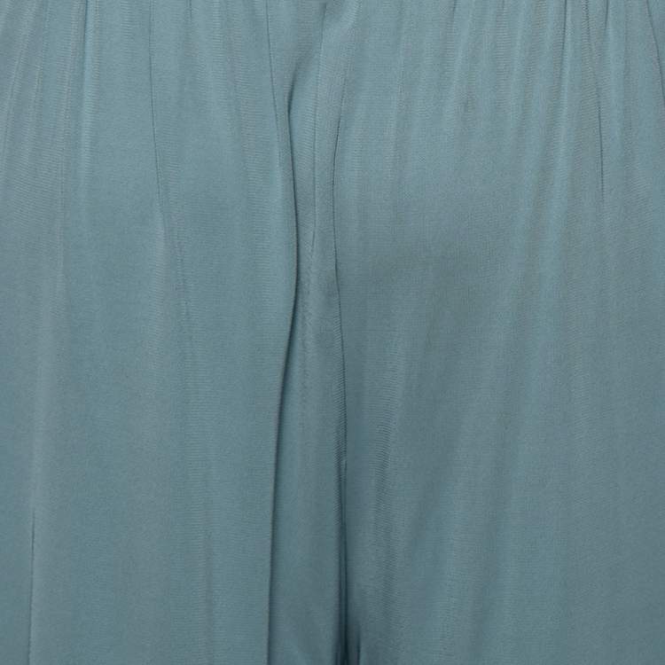 Pre Owned See by Chloe Blue Crepe Pleated Detailed Trousers M