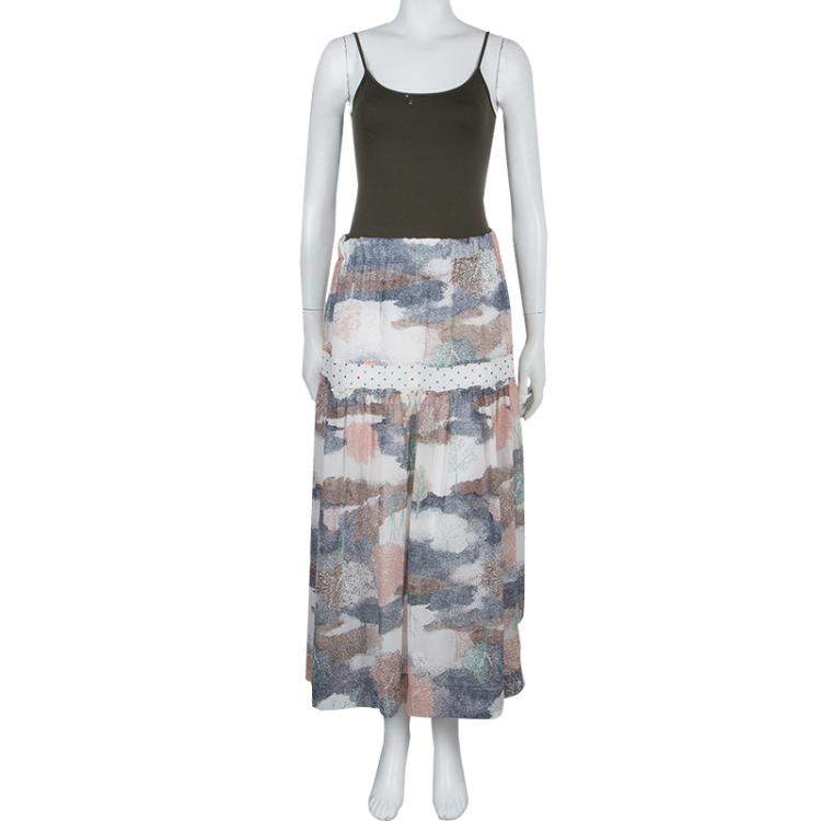 Pre Owned See by Chloe Multicolor Printed Partially Lined Maxi Skirt M