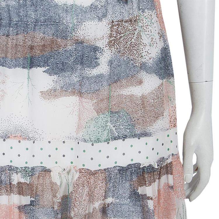 Pre Owned See by Chloe Multicolor Printed Partially Lined Maxi Skirt M
