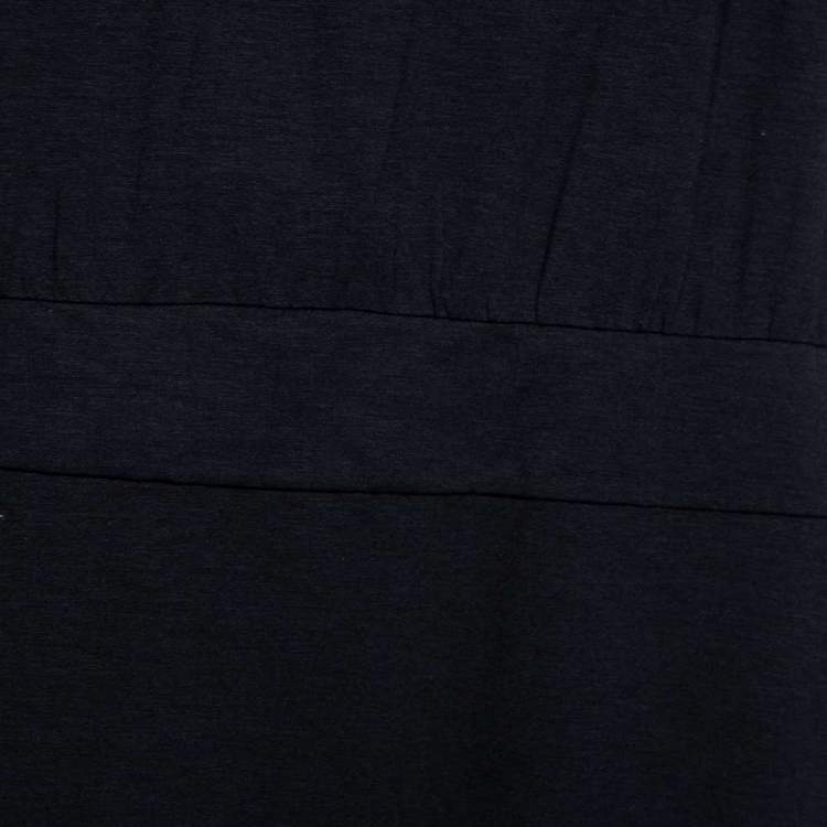 Pre Owned See by Chloe Black Jersey Cut-Out Back Detail Belted Mini Dress M