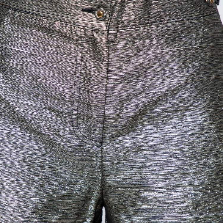 Pre Owned See By Chloe Metallic Cotton Shorts S