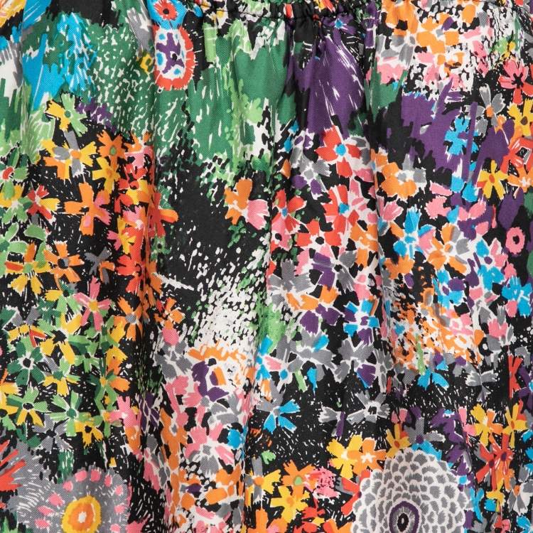 Pre Owned See by Chloe Multicolor Printed Silk Sleeveless Dress M