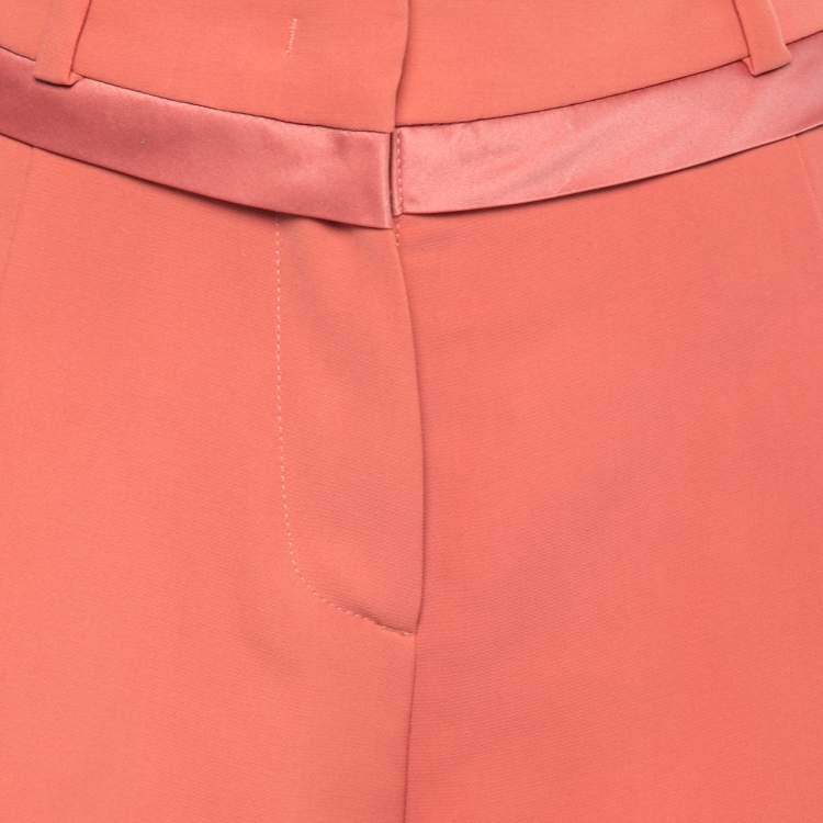 Pre Owned See by Chloe Pink Crepe Satin Trim Shorts S