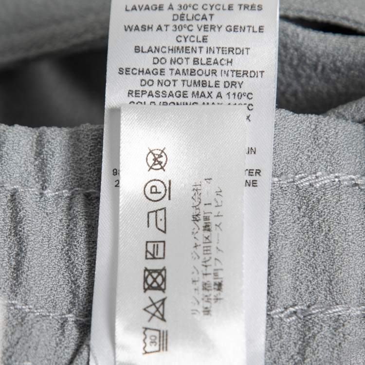 Pre Owned See by Chloe Light Blue Crepe Elastic-Waist Pants S